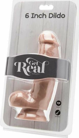 ToyJoy Get Real Dildo With Balls 15cm Natural Skroutz Gr