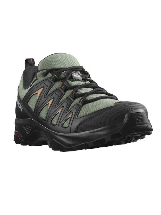 Salomon X Braze GTX Ανδρικά Ορειβατικά Παπούτσια Αδιάβροχα με Μεμβράνη Gore-Tex Πράσινα