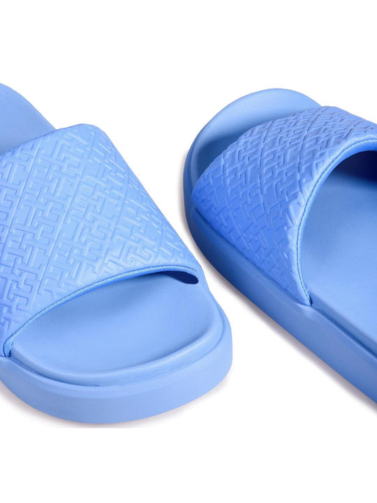 Tommy Hilfiger Slides με Πλατφόρμα σε Μπλε Χρώμα