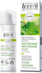 Lavera Organic Mint & Organic Burdock Extract Pore Refining Moisturising Fluid 30ml
