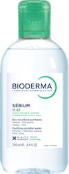 Sebium H2O Micellar Water Eξυγιαντικό Νερό Καθαρισμού και ντεμακιγιάζ για το μεικτό/λιπαρό ή δέρμα με τάση ακμής
