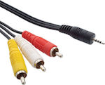 AV Cable 3.5mm male - 3x RCA male 1.5m