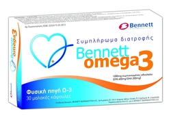 Bennett Omega 3 1000mg 30 μαλακές κάψουλες