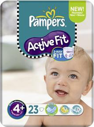 Pampers Active Fit No 4+ (9-20Kg) 23τμχ