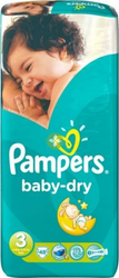 Pampers Baby Dry No 3 (4-9Kg) 48τμχ