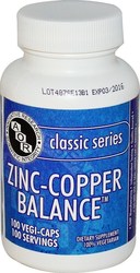 AOR Zinc-Copper Balance 100 φυτικές κάψουλες