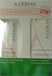 A-Derma Set Hydralba Κρέμα Light & Sensifluid Υγρό Καθαρισμού