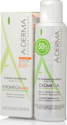 A-Derma Exomega Κρέμα & Καθαριστικό Σώματος
