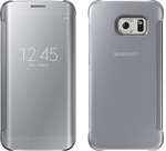 Samsung Clear View Cover Silver (Galaxy S6 Edge)