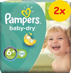 Pampers Baby Dry Double Pack No 6+ (16+kg) 2*30τμχ