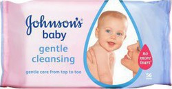 Johnson & Johnson Baby Gentle Cleansing Wipes 56τμχ