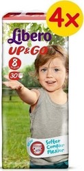 Libero Up & Go Super Pack No 8 (19-30kg) 4*30τμχ