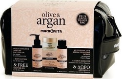 Macrovita Set Olive/Argan Κρέμα Προσώπου (Μικτές), Κρέμα Σώματος & Αφρόλουτρο