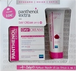 Medisei Set Κρέμα Προσώπου SPF15 & Κρέμα Χεριών-Lipstick Τριαντάφυλλο