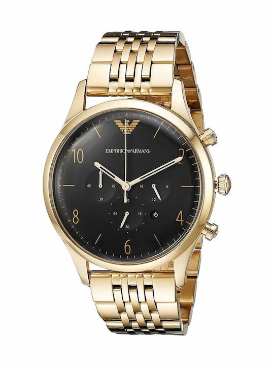 Emporio Armani Beta Ρολόι Μπαταρίας με Μεταλλικό Μπρασελέ