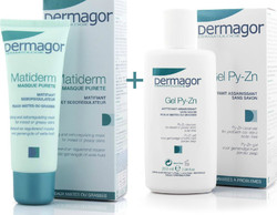 Dermagor Set Matiderm Μάσκα & Gel Καθαρισμού
