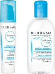 Bioderma Set Hydrabio Κρέμα Rich & Υγρό Καθαρισμού