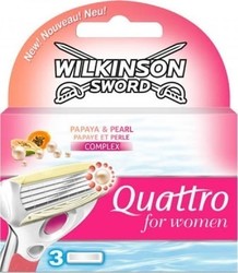 Wilkinson Quattro For Women Ανταλλακτικά 3τμχ