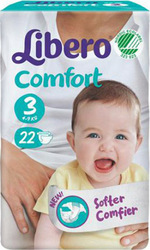 Libero Comfort No 3 (4-9kg) 22τμχ