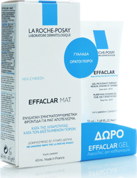 La Roche Posay Set Effaclar Mat Κρέμα Προσώπου & Gel Καθαρισμού