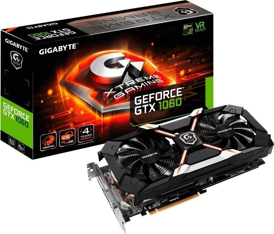 Gigabyte GeForce GTX1060 6GB Xtreme Gaming (GV-N1060XTREME-6GD