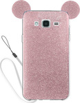 OEM TPU Glitter Ears Fuchsia (Galaxy J5)