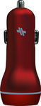 Swiss Mobility Dual Port 3.4A Universal Car Charger Red