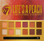 W7 Cosmetics Life's A Peach Παλέτα με Σκιές Ματιών σε Στερεή Μορφή Πολύχρωμη 9.6gr