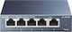 TP-LINK TL-SG105 v4 Неуправляем L2 Switch с 5 Портове Гигабитови (1Gbps) Ethernet