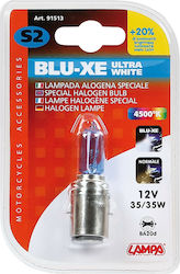 Lampa Lămpi Motocicletei Blu-Xe S2-BA20d Halogen 4500K Alb natural 12V 35W 1buc