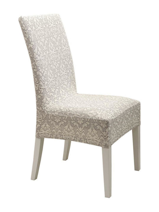 Viopros Chair Elastic Cover Diamond 1 Κοντό Κρεμ