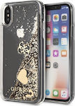 Guess Liquid Glitter Hearts Χρυσό (iPhone X / Xs)