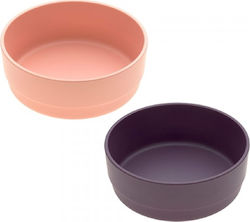 Laessig Bowl Set Bamboo 2 pc, Peach Plum