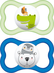 Mam Air Σιλικόνης Blue/Green 6m+ 2τμχ