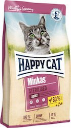 Happy Cat Minkas Sterilised Суха храна за възрастни кастрирани котки с Птици 10кг