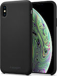 Spigen Silicone Fit Back Cover Μαύρο (iPhone X / Xs)