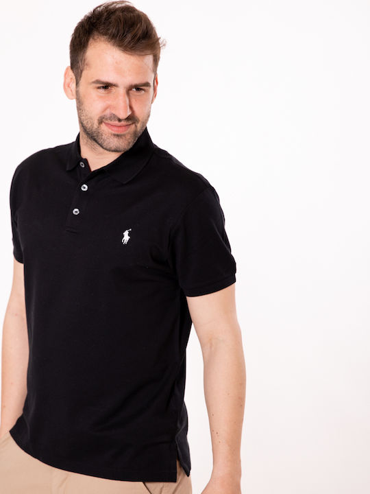 Ralph Lauren Ανδρικό T-shirt Κοντομάνικο Polo Μαύρο
