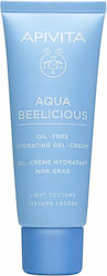 Apivita Aqua Beelicious Lumină 24h Hidratantă Gel Față Ziua pentru piele Gras/Mixt cu Acid Hialuronic și Aloe Vera 40ml