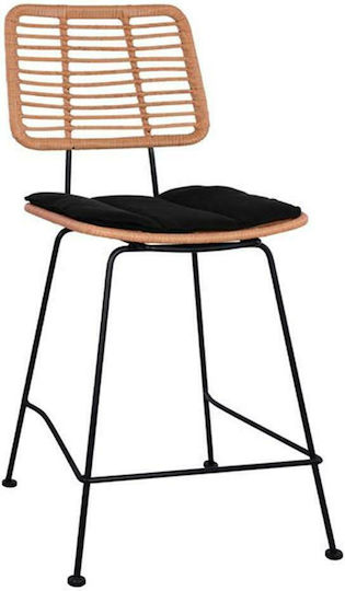 Barhocker Rattan Allegra Braune 55x56x107cm