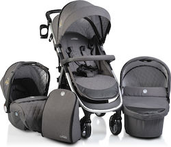 Cangaroo Noble 3 in 1 3 in 1 Baby Stroller Suitable for Newborn Dark Grey 107973