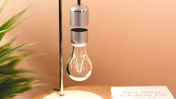 Allocacoc Levitating Light Bulb Ξύλινο Πορτατίφ LED με Ασημί Βάση