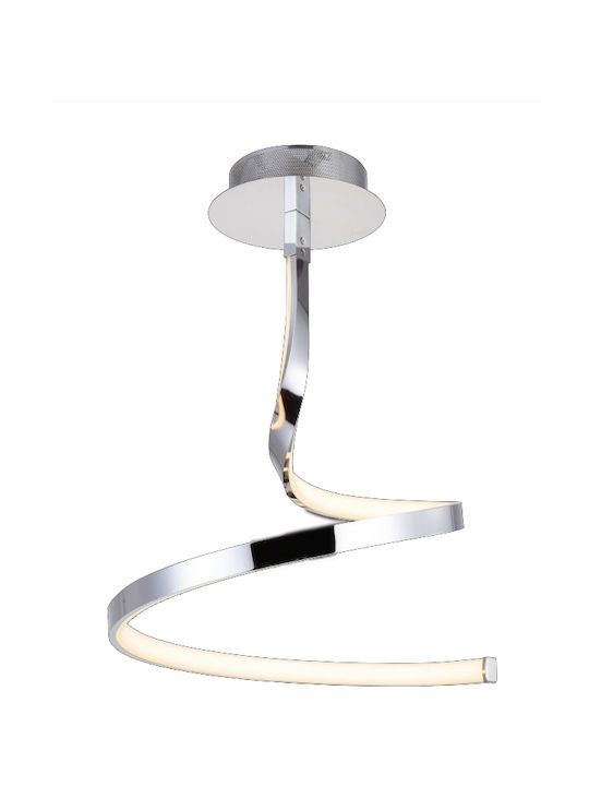 Sun Light Pendant Lamp with Built-in LED Silver