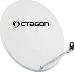Octagon Satellite Dish 80cm White