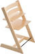 Stokke Tripp Trapp Комплект за хранене на бебета с Дървена Конструкция & Дървена Седалка Ecru