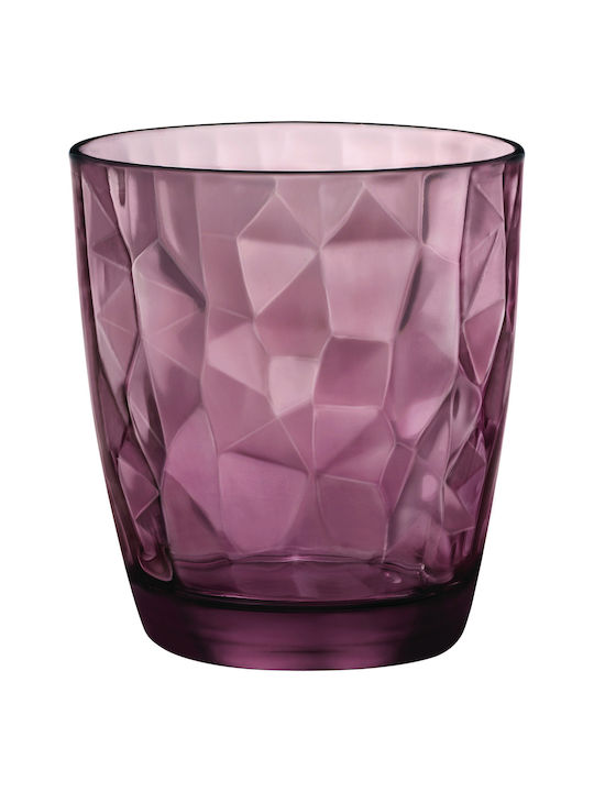 Bormioli Rocco Diamond Комплект Чаши за Бяло и Червено Вино от Стъкло в Лилав Цвят Колонато 300мл 6бр