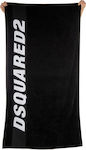 Dsquared2 Πετσέτα Θαλάσσης 100x185 Black
