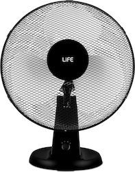 Life Ponente Tischventilator 50W Lüfterdurchmesser 40cm Schwarze