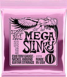 Ernie Ball Complete Set Nickel Wound String for Electric Guitar Slinky Mega 10.5-48