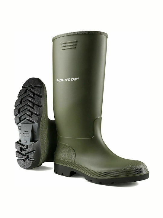 Dunlop Pricemastor 380VP Non-Slip Safety Knee Wellies Green