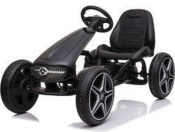 Mercedes-Benz Kids Foot-to-Floor Go Kart One-Seater with Pedal Licensed Black